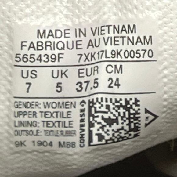 Converse Chuck Taylor All Star Ox Shoes Womens 7 All Of The Stars Black Sneakers - Picture 8 of 8